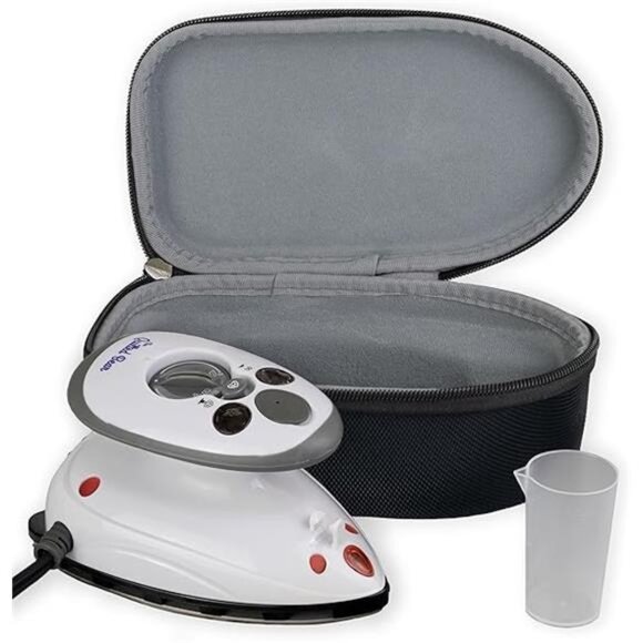 The Quilted Bear Mini Iron - Lightweight Mini Steam Iron with Ceramic Sole Base - Picture 7 of 7